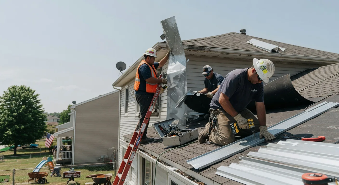 Storm Damage Metal Roof Repair in Hayes Center, NE